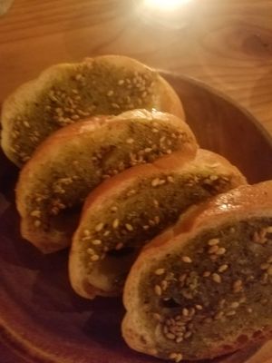 baguette with zatar at CAFE - Today is My Life in Tokyo