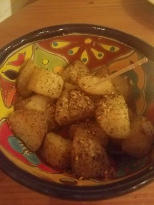 spicy potato at CAFE - Today is My Life in Tokyo