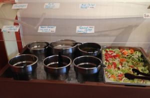 buffet: condiments (I believe they have me Raita) at Udupi Cafe in Tempe