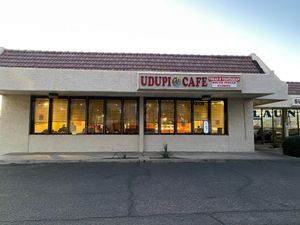 View from parking lot at Udupi Cafe in Tempe