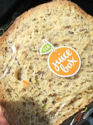 Sweet potato on gluten free multigrain at CLE Juice Box in Mentor