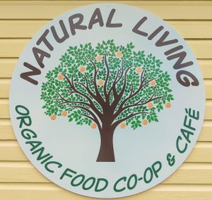 Our New Store Sign and Logo courtesy of our Supportive Land Lord : ) at Natural Living Food Co-op and Cafe in League City