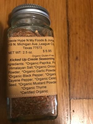 Organic Louisiana Creole Seasoning, Low Sodium, appx. 120 mg of Pink Himalayan Salt at Natural Living Food Co-op and Cafe in League City