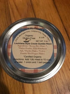 Organic Gluten Free Louisiana Creole Roux Mix at Natural Living Food Co-op and Cafe in League City