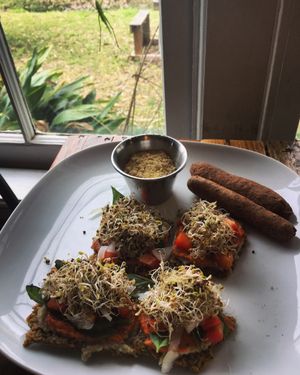 Raw Vegan Pizza  at Natural Living Food Co-op and Cafe in League City