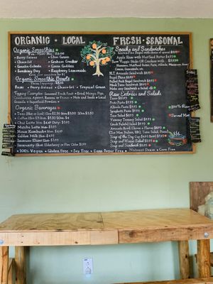 Amazing Menu at Natural Living Food Co-op and Cafe in League City