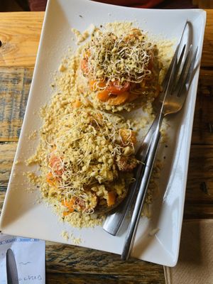 Pizza Bagels  at Natural Living Food Co-op and Cafe in League City