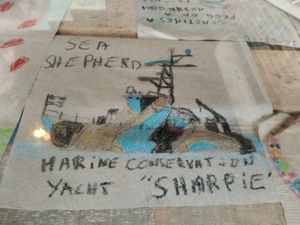 Nice decoration at La Ruta Vegana in Mazatlan