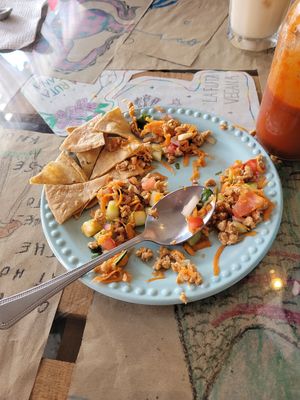 Vegan ceviche at La Ruta Vegana in Mazatlan
