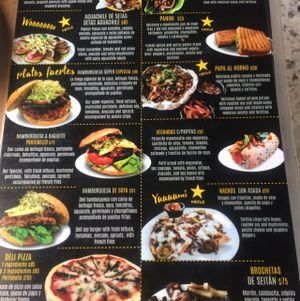 menu side 1 at La Ruta Vegana in Mazatlan