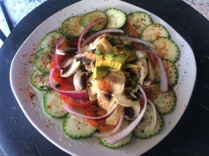 aguachile at La Ruta Vegana in Mazatlan