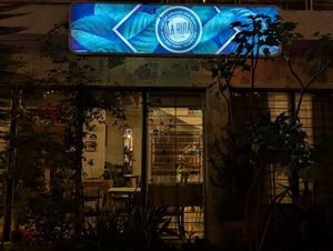 Outside at La Ruta Vegana in Mazatlan