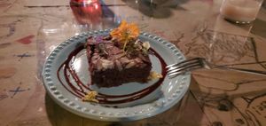 Brownie at La Ruta Vegana in Mazatlan