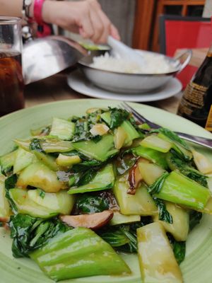 Pak choi at Ho's Kina in Stockholm