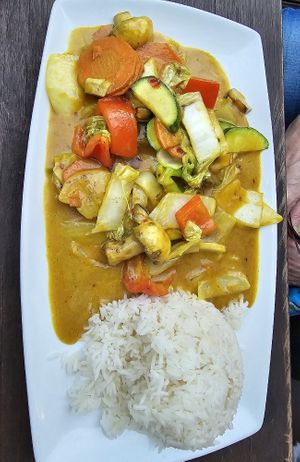 Vegetarisches Gemüse Curry at Sampan in Frankfurt