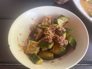 Vorspeise Gurkensalat 🥒   at Sampan in Frankfurt
