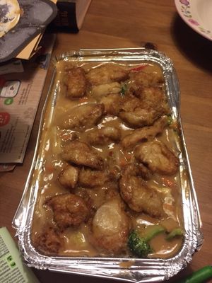 Vegan chicken  at Sampan in Frankfurt