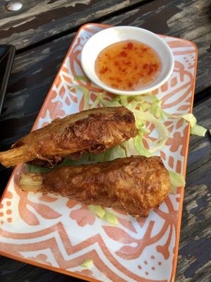 Vegan chicken drumsticks 🤤  at Sampan in Frankfurt