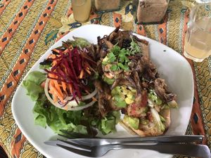 avocado toast w mushroom  at FatCat in Pai