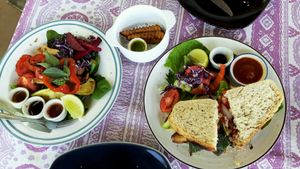 Vegetable Sandwich + Grilled Vegetables  at FatCat in Pai