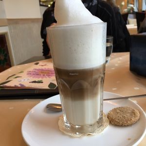 latte macciato with sijamilk at StrandCafe Sassnitz in Sassnitz