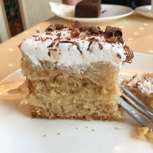 vegan cake,delicious at StrandCafe Sassnitz in Sassnitz