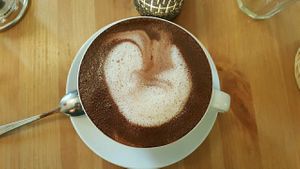 vegane heiße Schokolade  at Fränzi in Hamburg