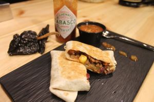 Chimichanga chili con verdura at Black Chili in Valencia