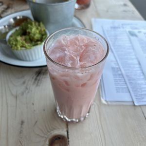 Strawberry Horchata  at Hugo's Mexican Kitchen in Chilliwack