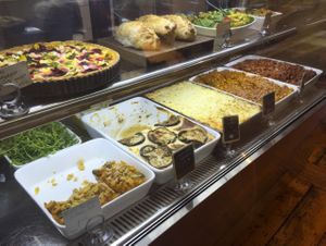 Vegan & vegetarian selections at The Village Idiot Cafe in Belgrave