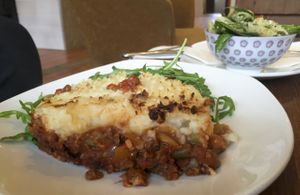 Shepherd's Pie at The Village Idiot Cafe in Belgrave