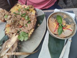 Pineapple fried rice & Amok at Lao Thai   in Gdansk