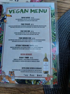 New Vegan menu at Lao Thai   in Gdansk