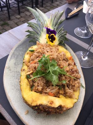 filled pineapple  at Lao Thai   in Gdansk