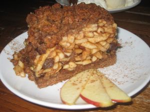 Eco apple pie  at Retro in Gdansk