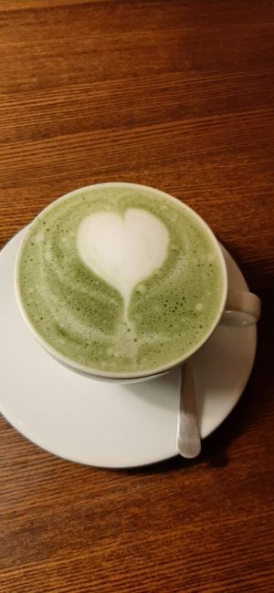 Vegan macha at Retro in Gdansk