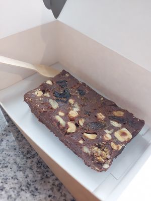 Chocolate fudge loaf at Retro in Gdansk