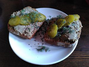 Don't let the looks fool you, this was super tasty! at Retro in Gdansk