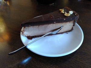Peanut butter cheesecake at Retro in Gdansk