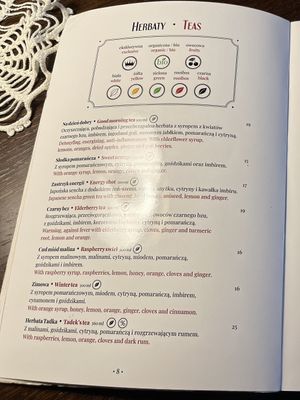 Menu 8  at Retro in Gdansk