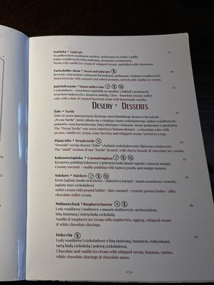 Menu 5  at Retro in Gdansk