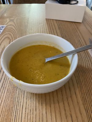 Potato soup at daTerra - Baixa in Porto