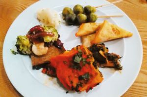 Some of the finger food. Chamuças were good and the brussel sprouts at daTerra - Baixa in Porto