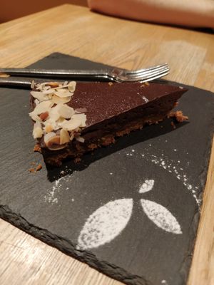 Chocolate tart at daTerra - Baixa in Porto