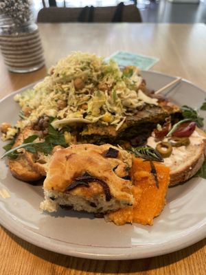 Vegan buffet dish  at daTerra - Baixa in Porto