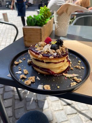 Delicious vegan pancakes!  at daTerra - Baixa in Porto