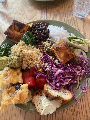 Selection from the buffet.   at daTerra - Baixa in Porto