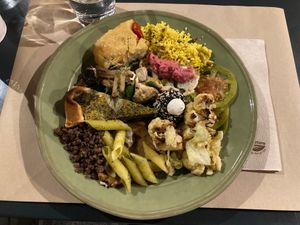 A little bit of everything of the buffet  at daTerra - Baixa in Porto