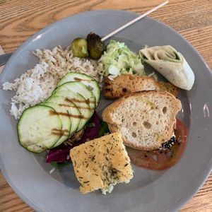 Vegan buffet at daTerra - Baixa in Porto