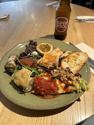 Random selection of buffet food  at daTerra - Baixa in Porto